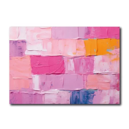 Cuadro decorativo geométrico con colores suaves