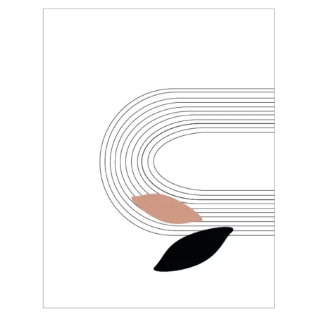 Decoración abstracta con formas geométricas
