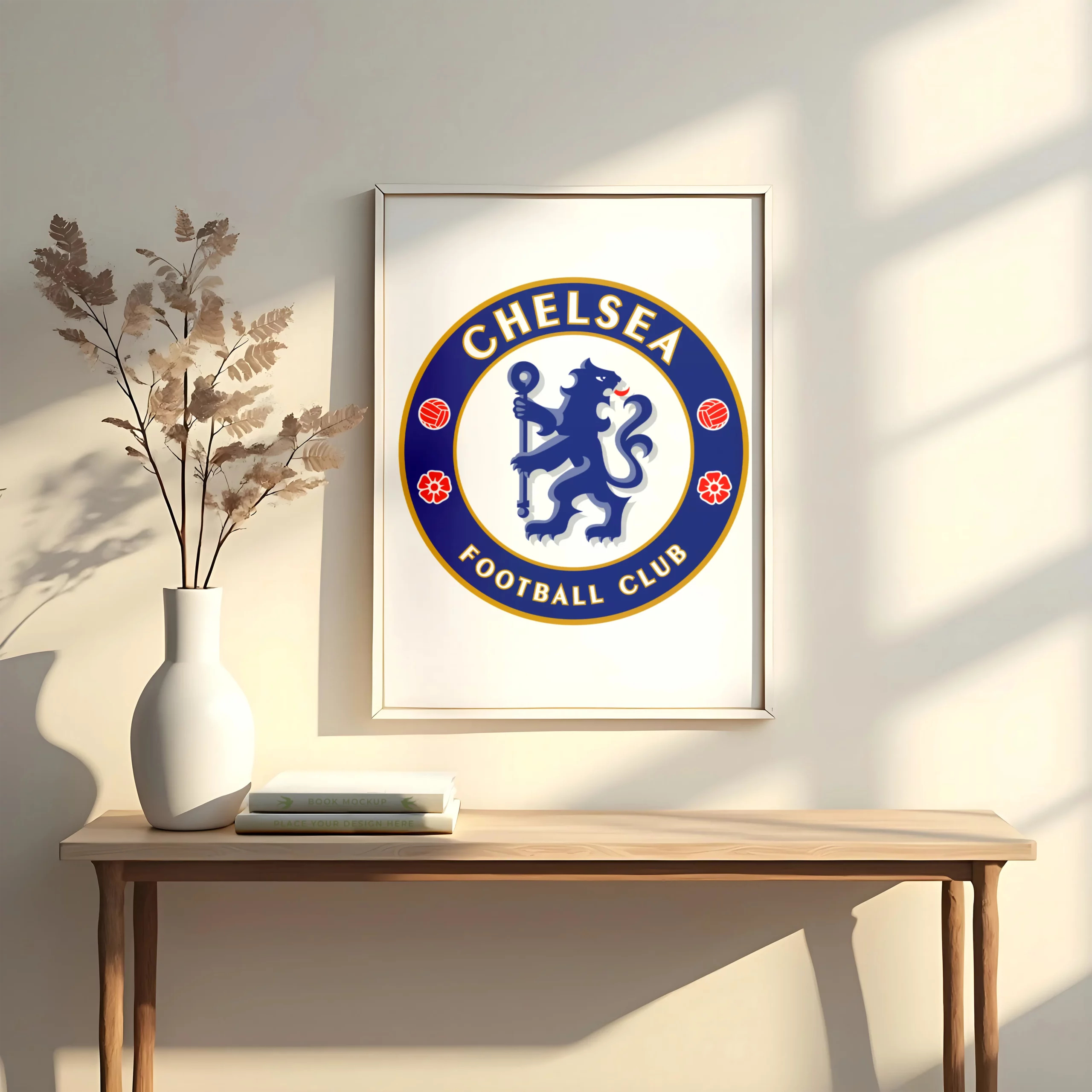 Posters con emblemas de equipos de fútbol, lámina Chelsea