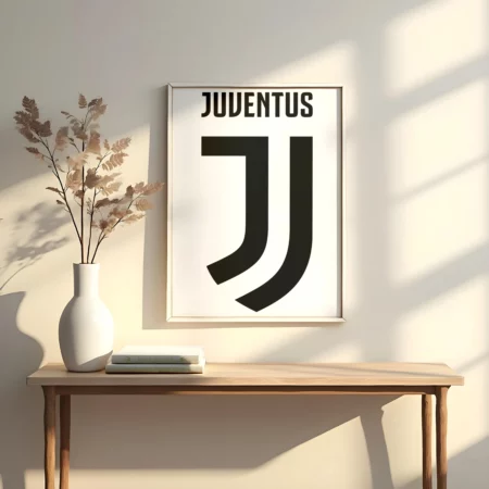 Cuadros personalizados con escudos de clubes, lámina juventus