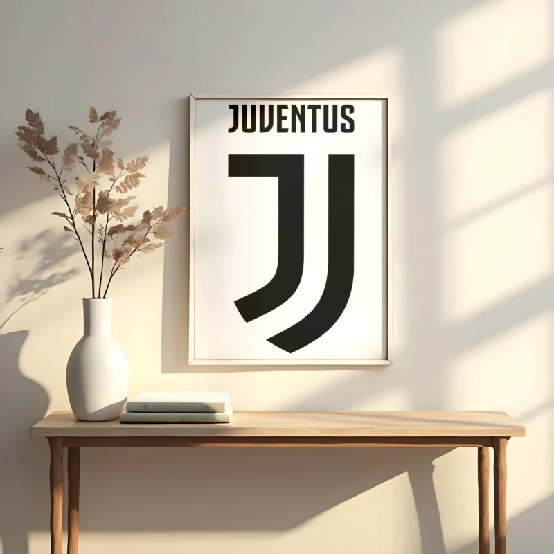 Cuadros personalizados con escudos de clubes, lámina juventus