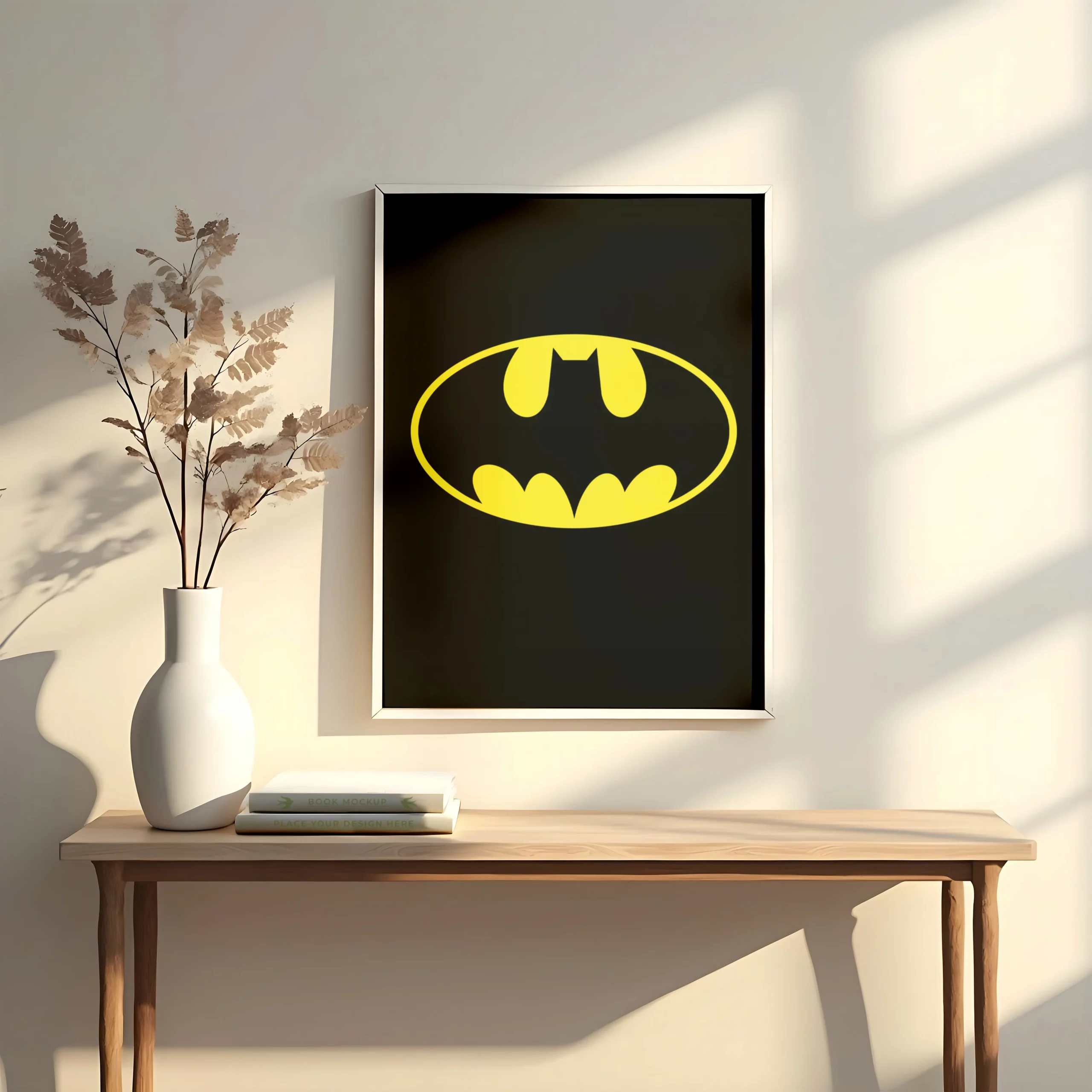 Decoración estilo vintage de cómics lamina batman
