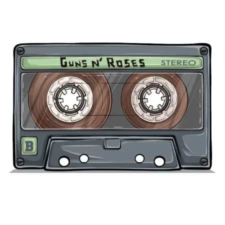 Lámina vintage de cassette para decoración nostálgica Miraflores de la Sierra, bustarviejo, manzanares el real, soto Del Real