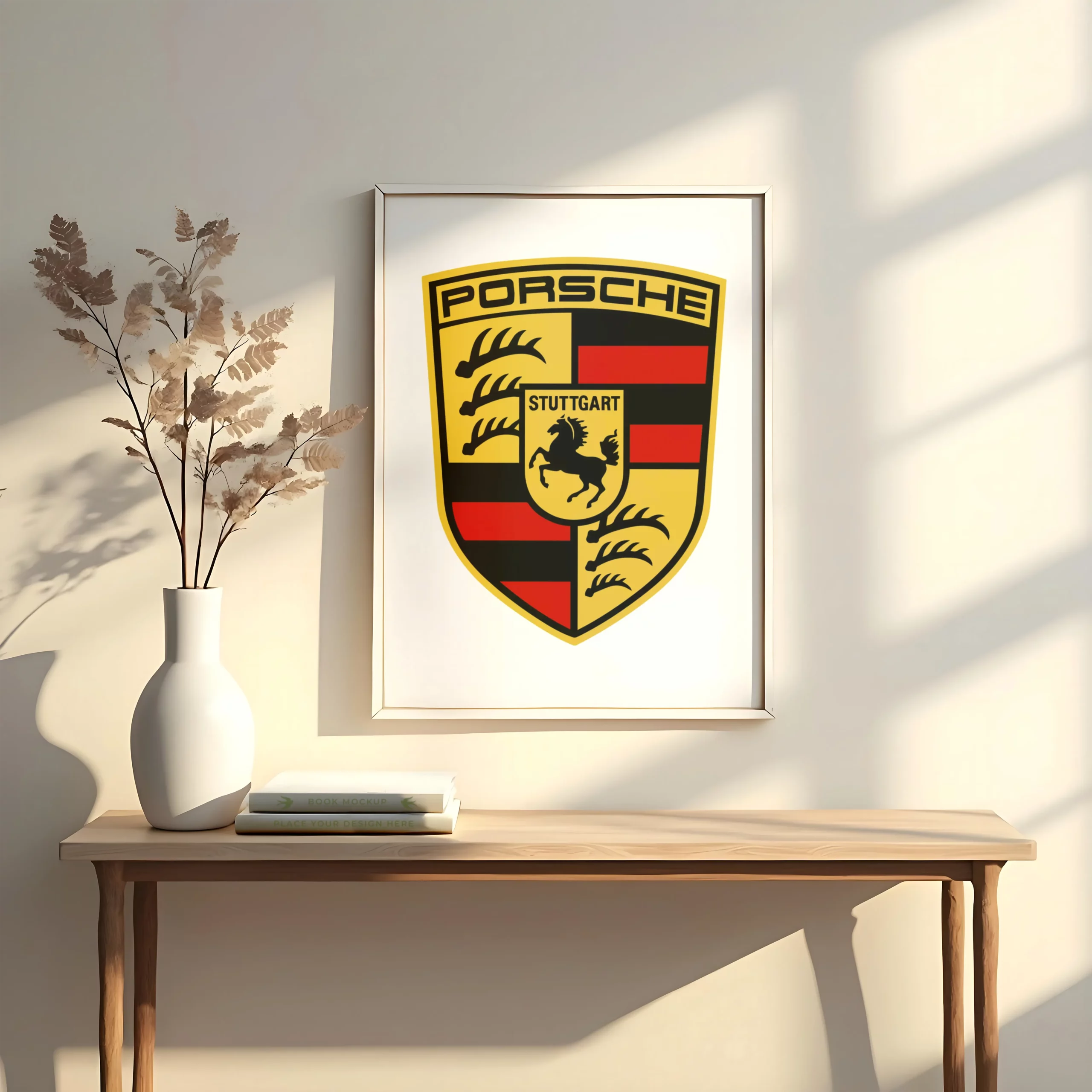 Emblemas de autos deportivos para coleccionistas, lámina Porsche
