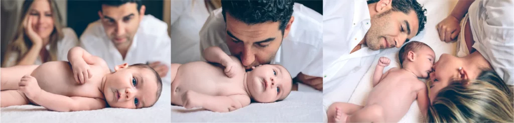 Familia feliz compartiendo un momento especial, ideal para convertir en un lienzo personalizado